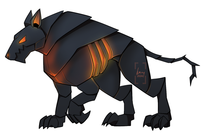 Commission example - full body full colour, no background