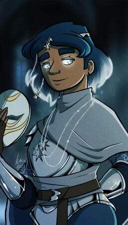 Commission example - half body full colour w/ background Commission example - half body full colour w/ background