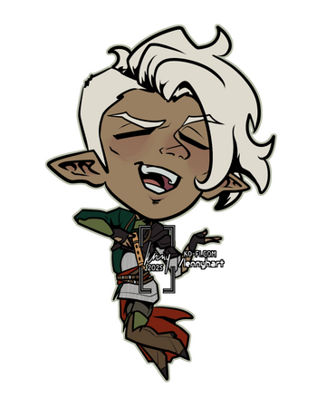 Edgar chibi - flat colour